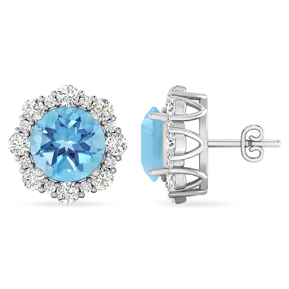 White Gold - Blue Topaz