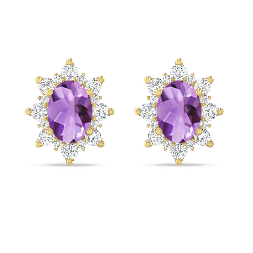 Yellow Gold - Amethyst