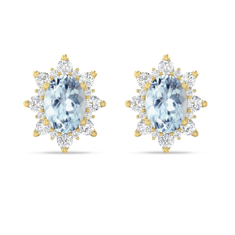 Yellow Gold - Aquamarine