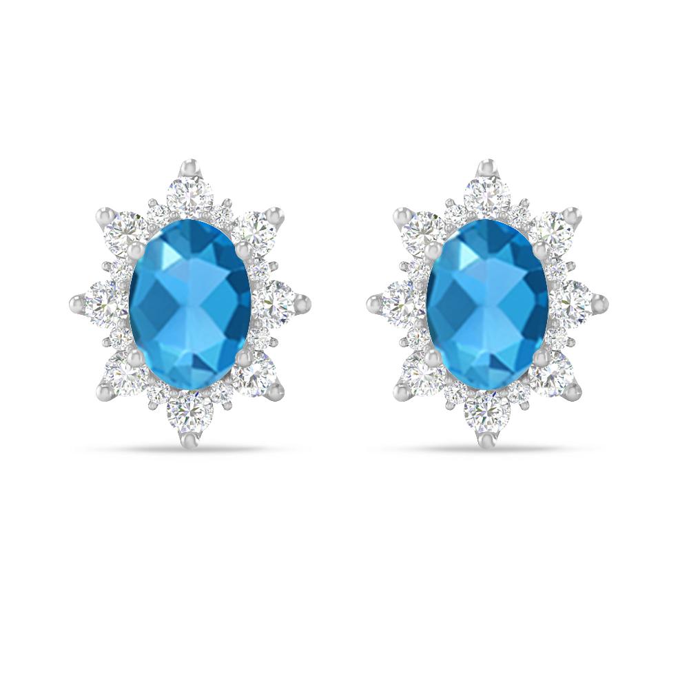 White Gold - Blue Topaz