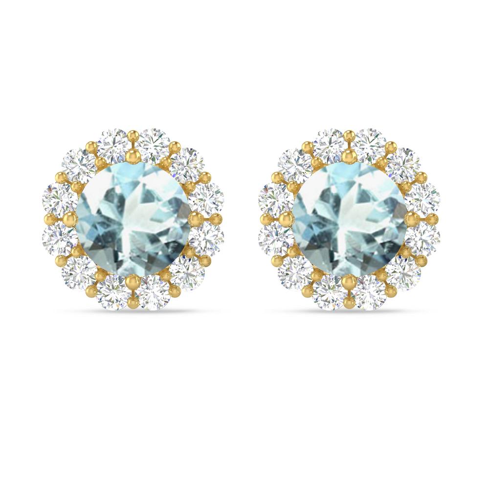 Yellow Gold - Aquamarine