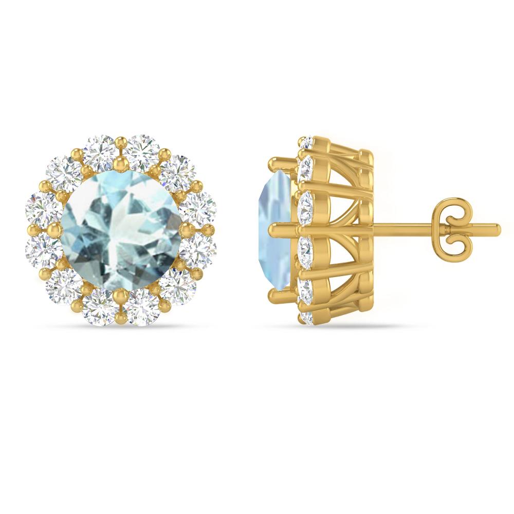 Yellow Gold - Aquamarine