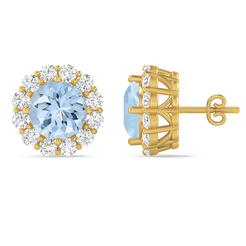 Yellow Gold - Aquamarine