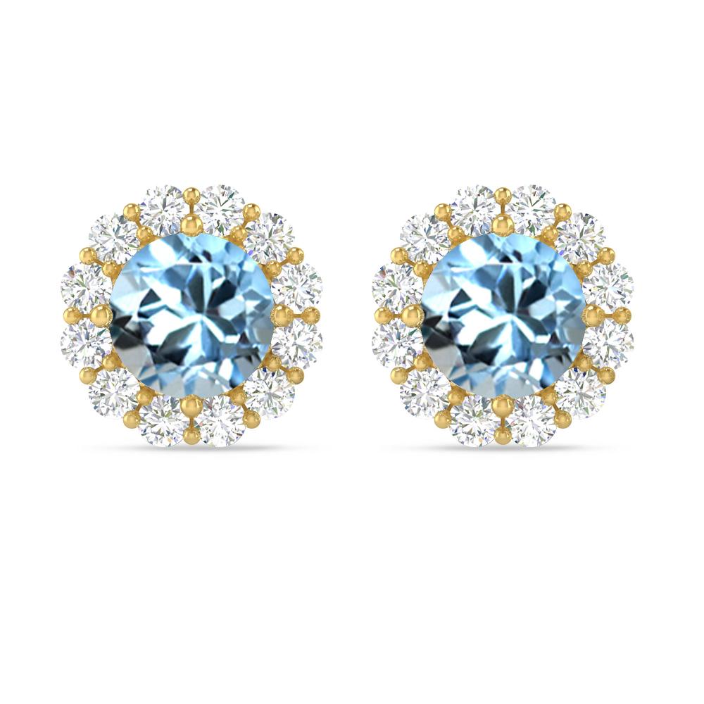 Yellow Gold - Aquamarine
