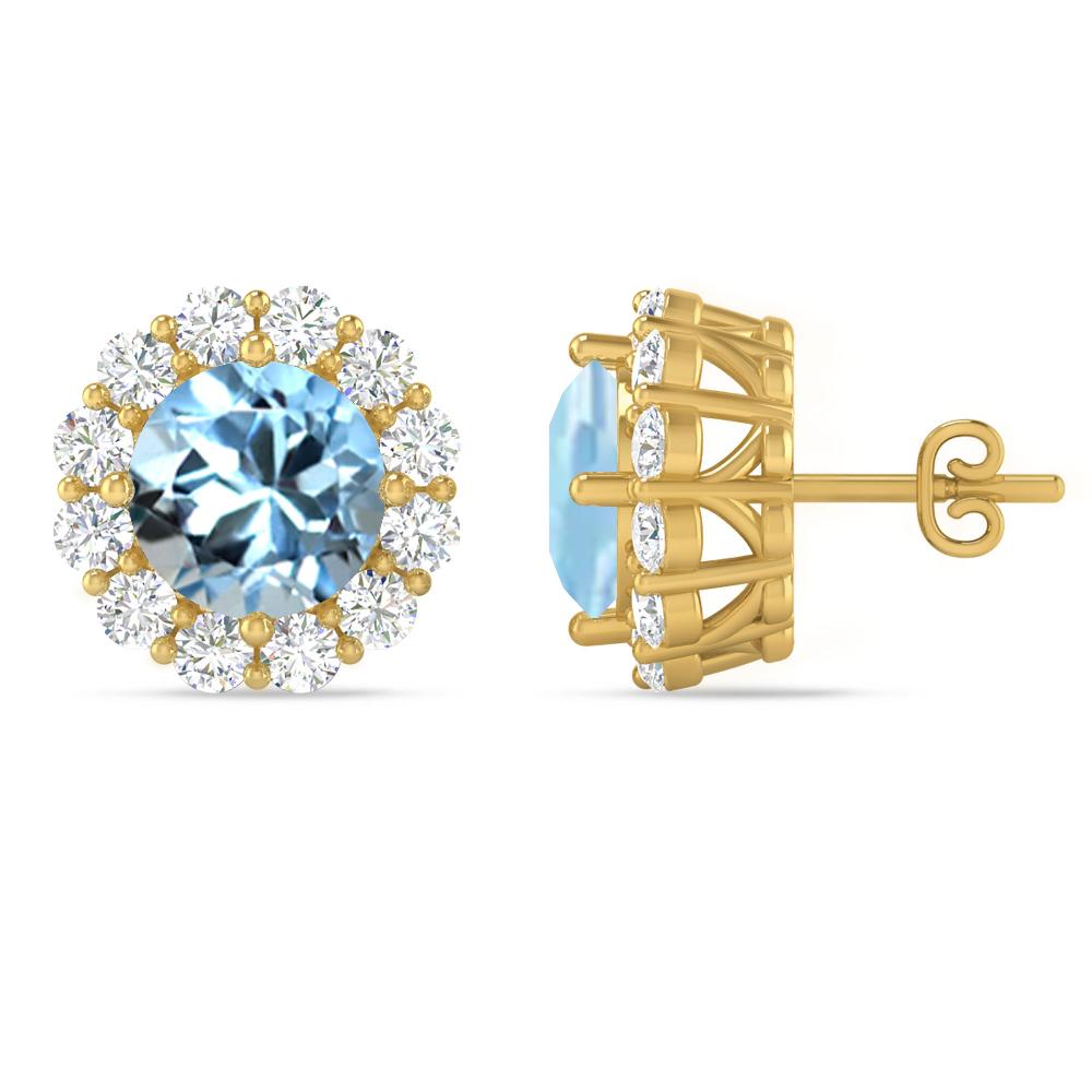 Yellow Gold - Aquamarine