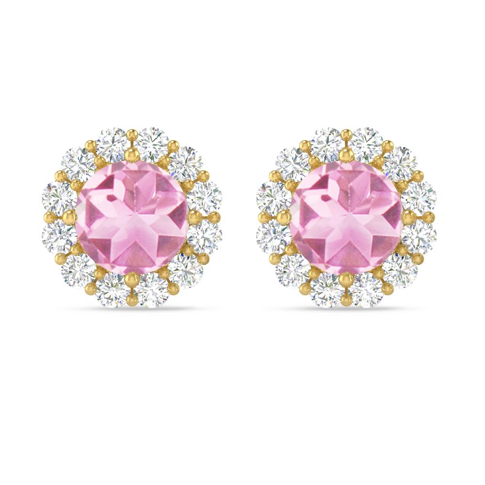 Yellow Gold - Pink Tourmaline