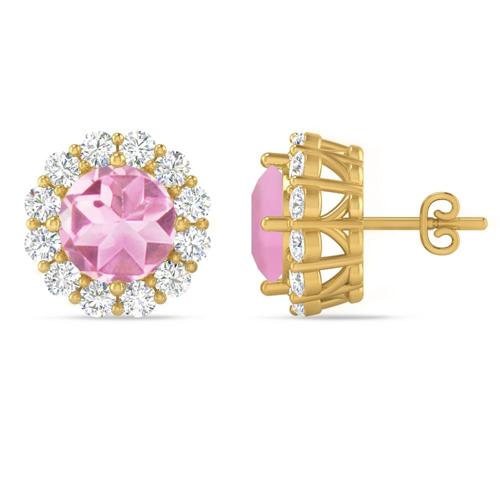 Yellow Gold - Pink Tourmaline