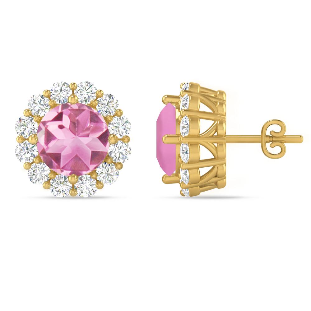 Yellow Gold - Pink Tourmaline