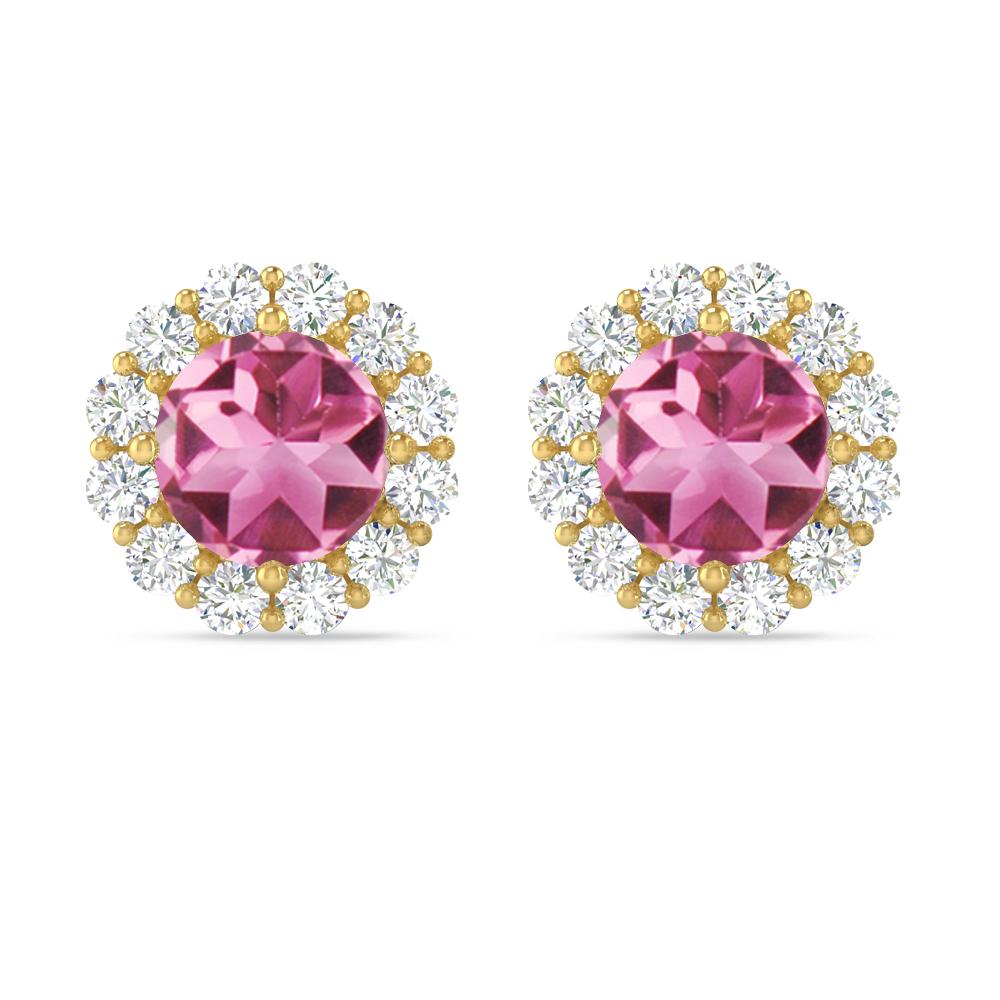 Yellow Gold - Pink Tourmaline
