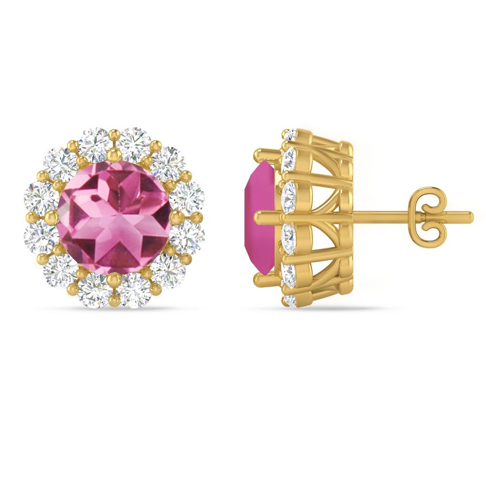 Yellow Gold - Pink Tourmaline