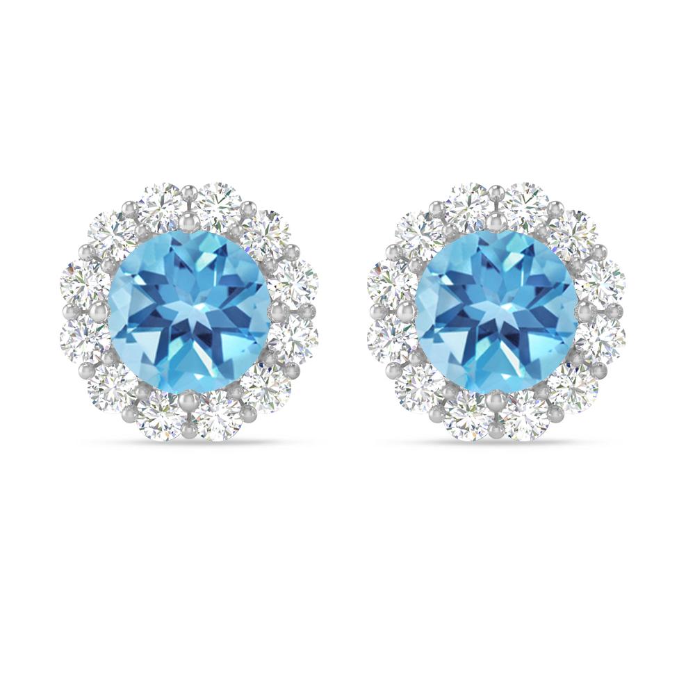 White Gold - Blue Topaz