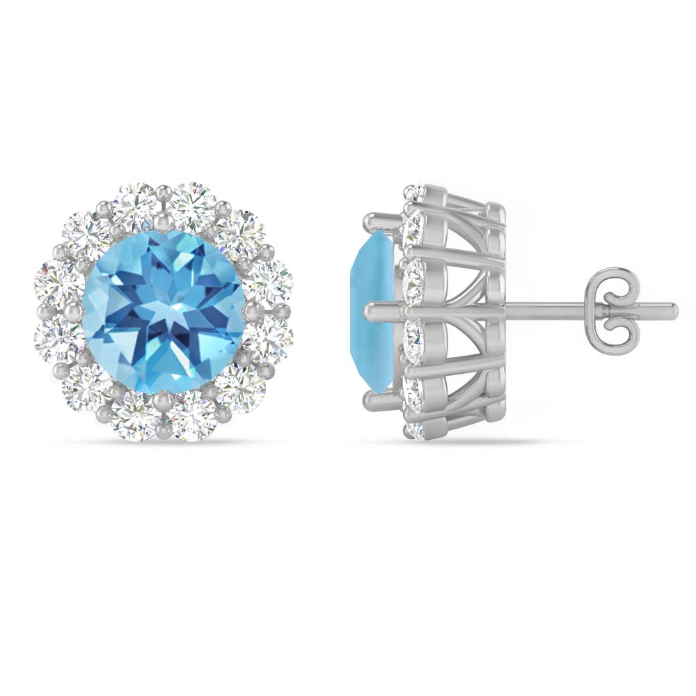 White Gold - Blue Topaz