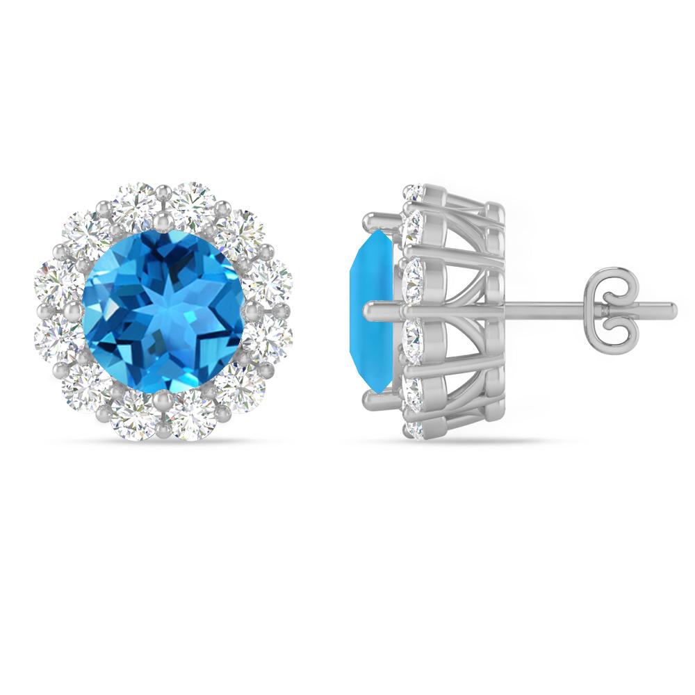 White Gold - Blue Topaz