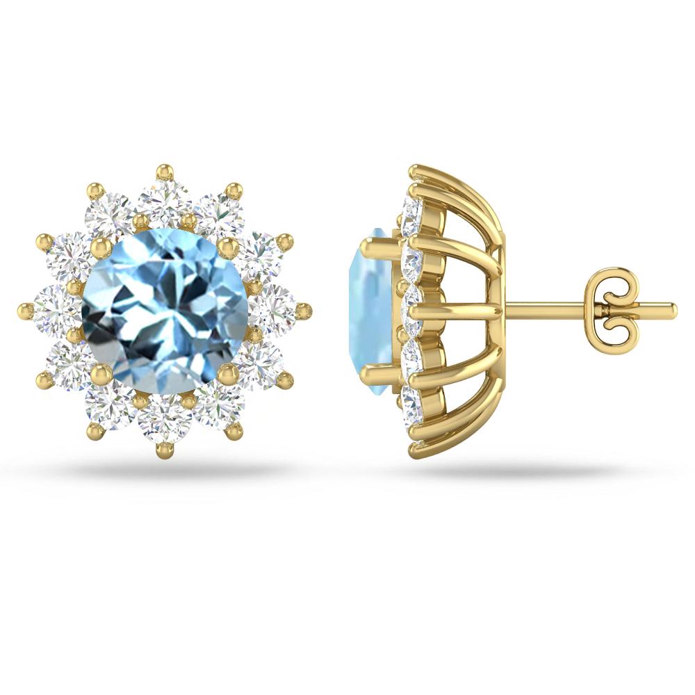 Yellow Gold - Aquamarine