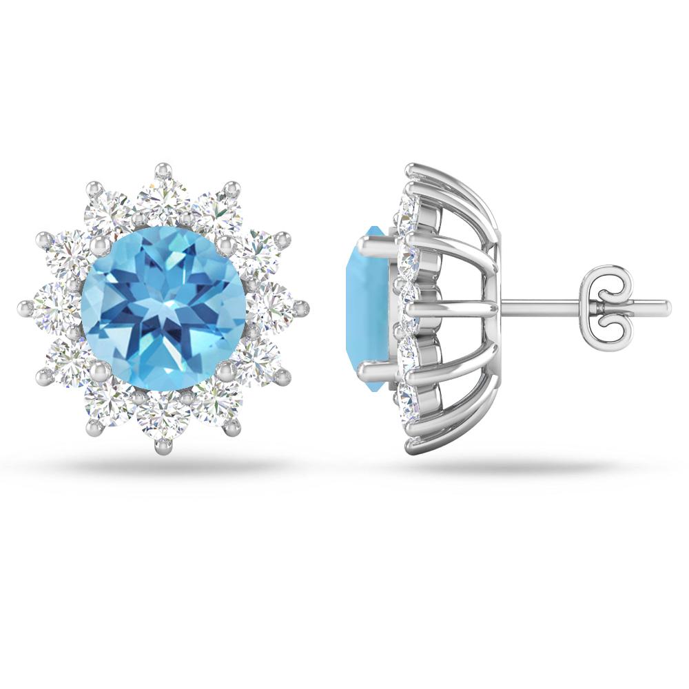 White Gold - Blue Topaz