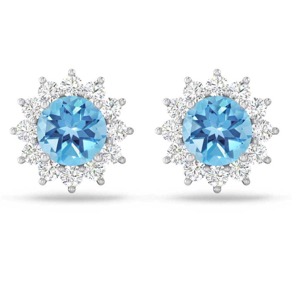 White Gold - Blue Topaz