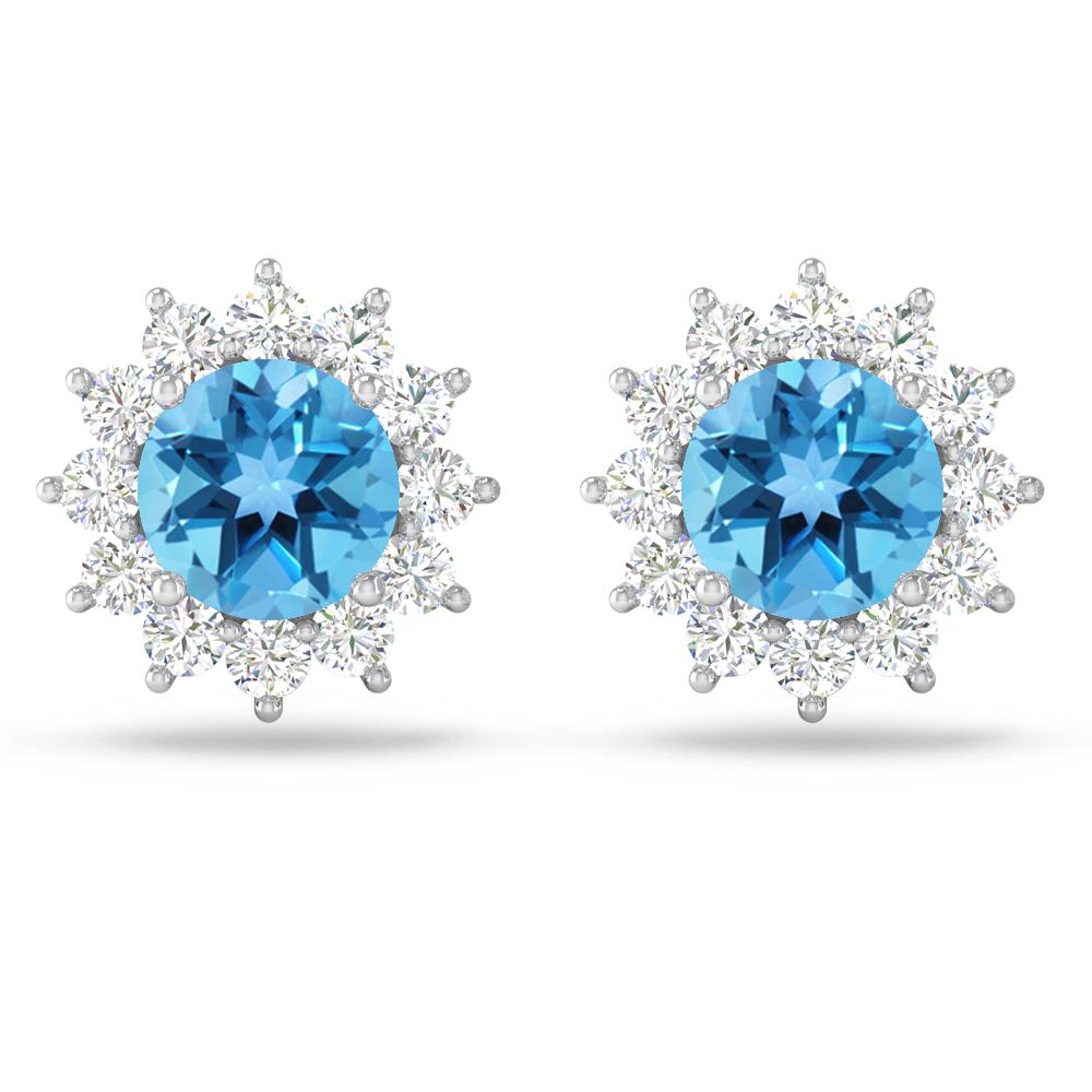 White Gold - Blue Topaz