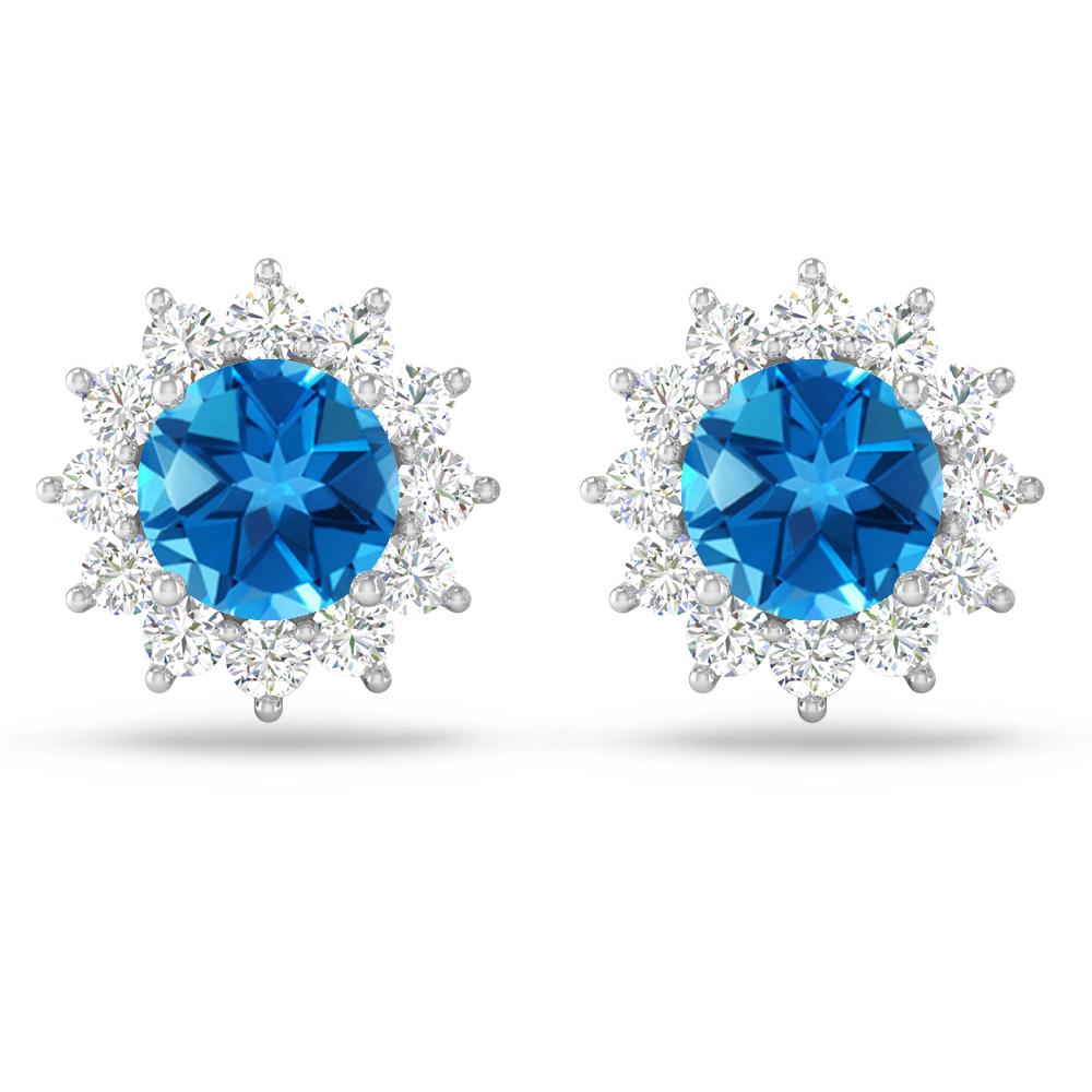 White Gold - Blue Topaz