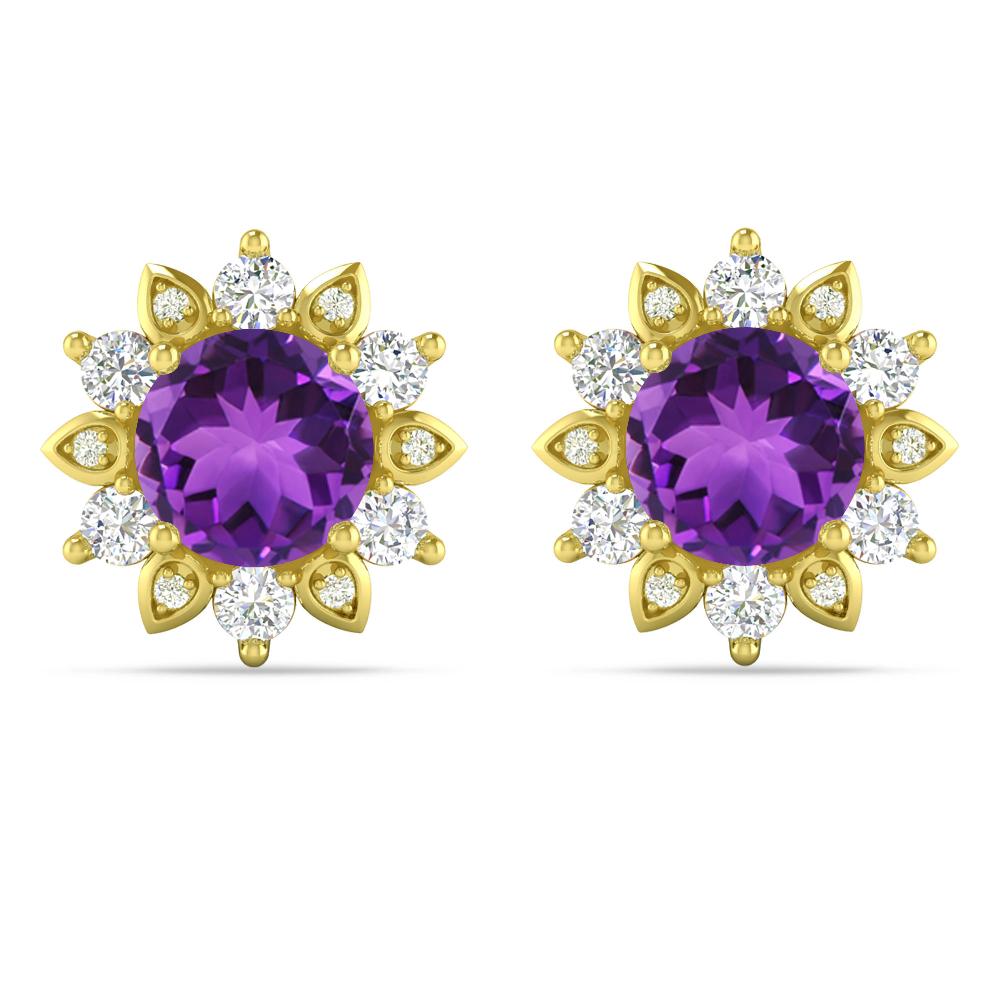 Yellow Gold - Amethyst