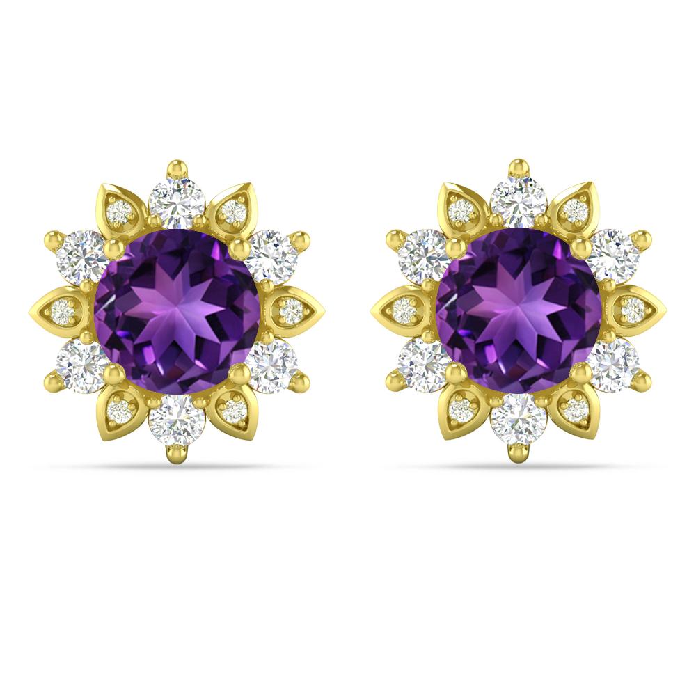 Yellow Gold - Amethyst