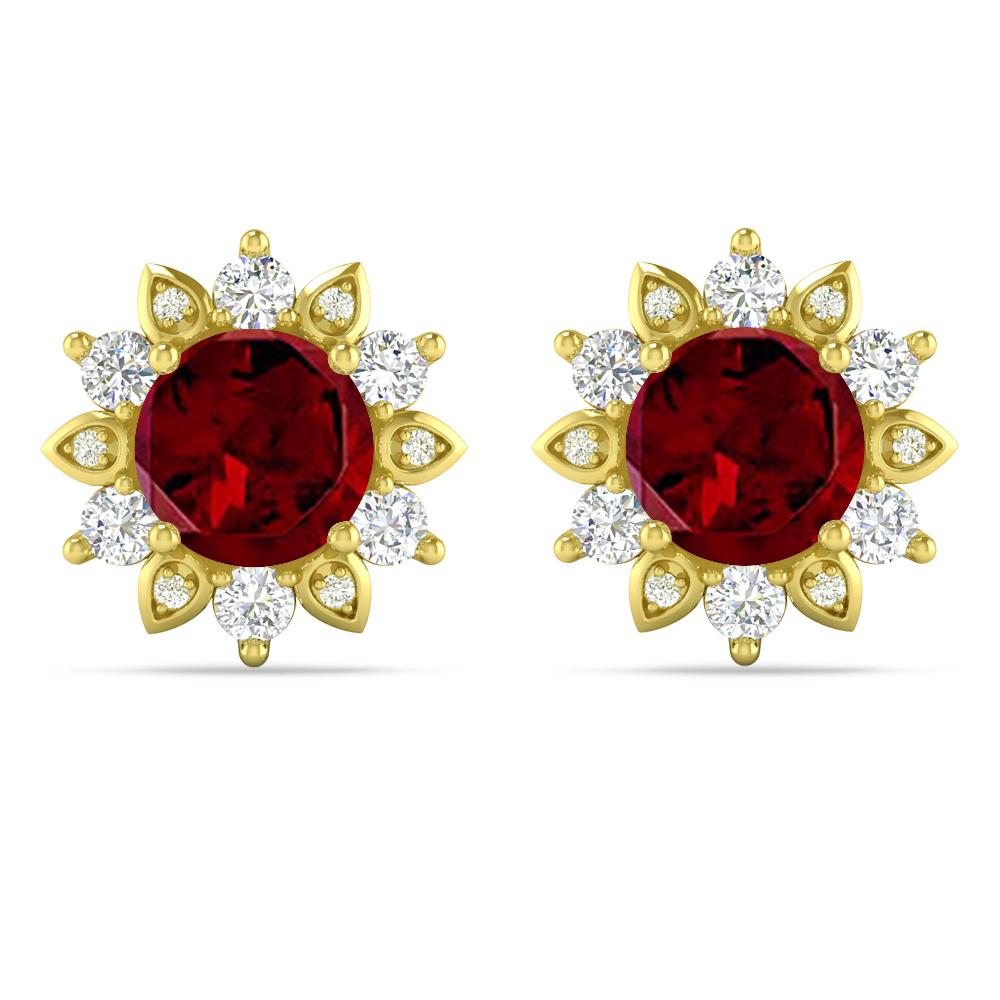 Yellow Gold - Garnet