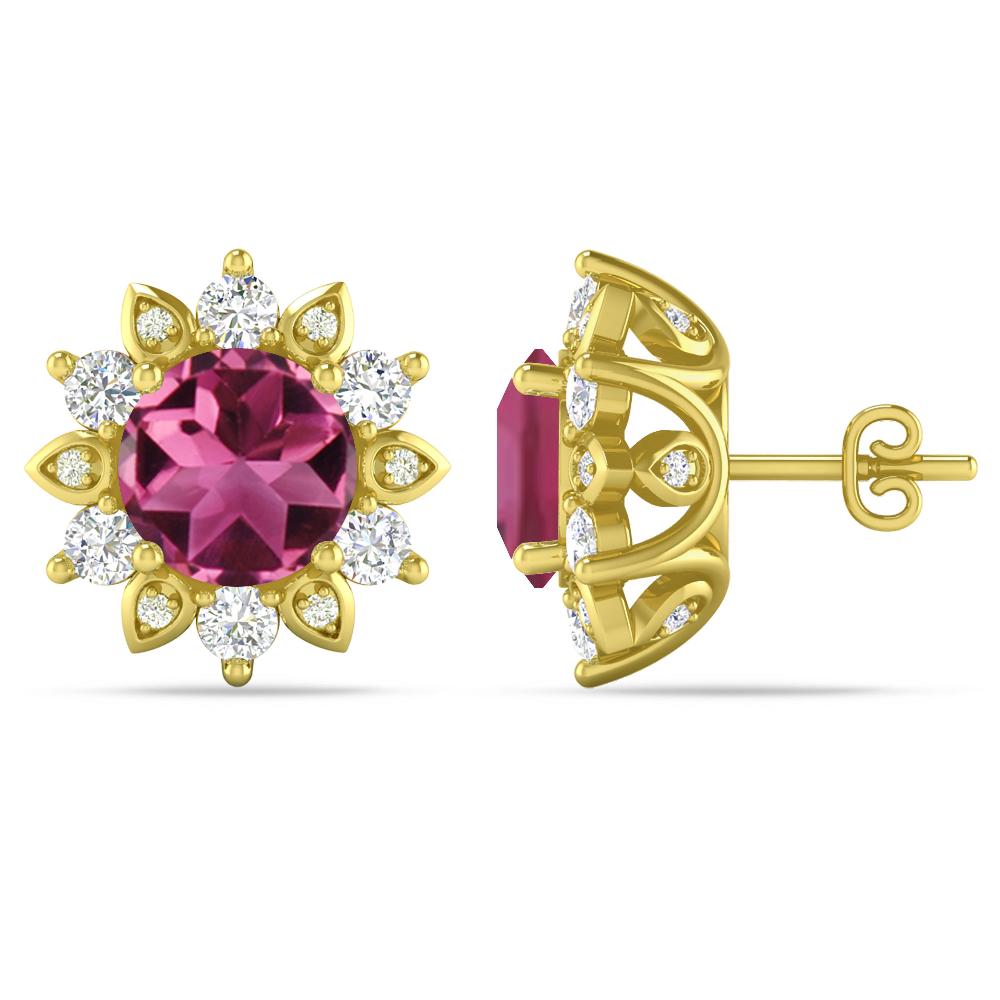 Yellow Gold - Pink Tourmaline