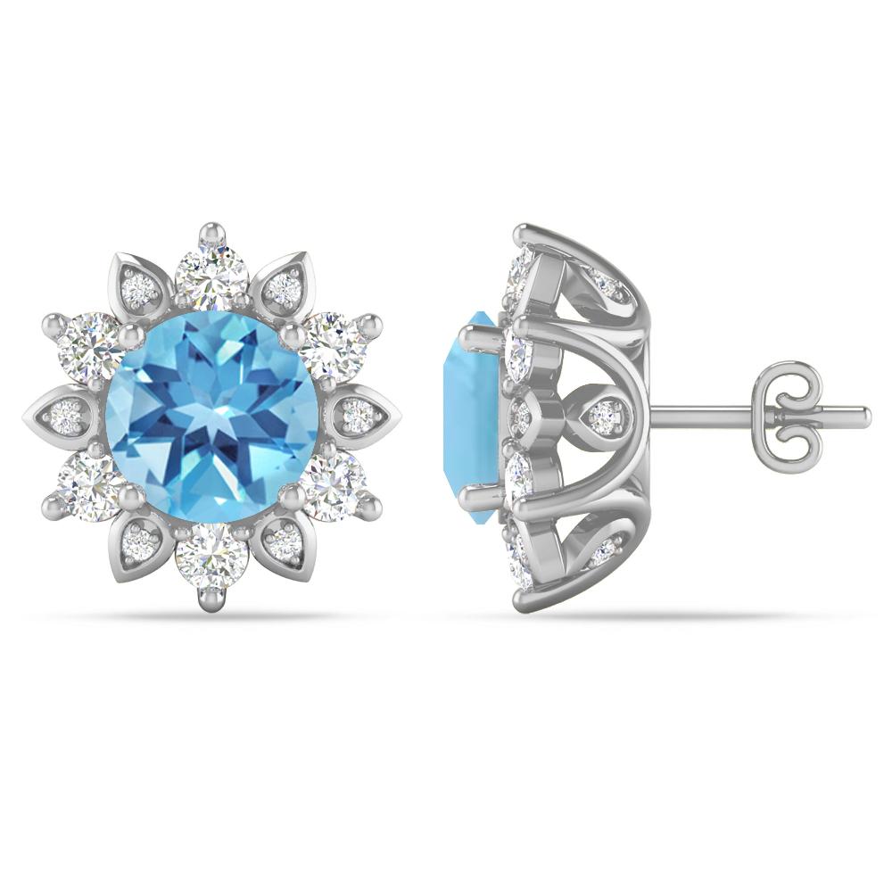 White Gold - Blue Topaz