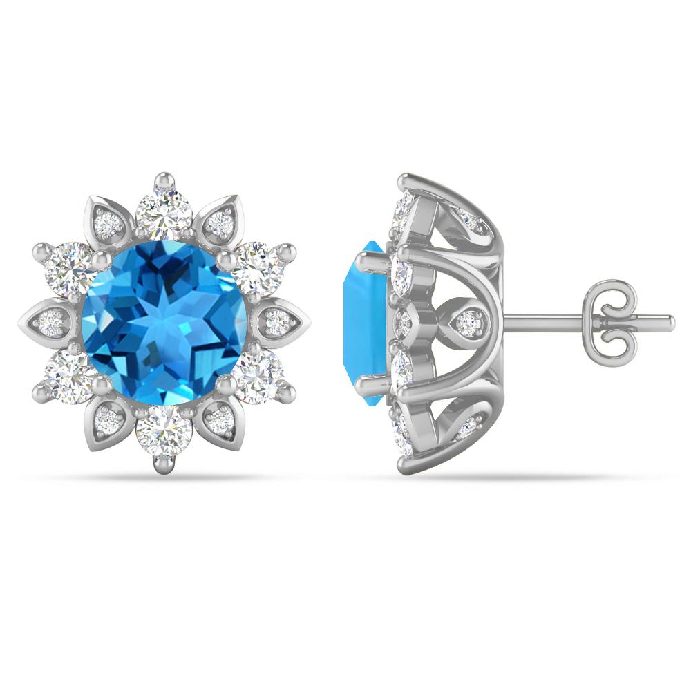 White Gold - Blue Topaz