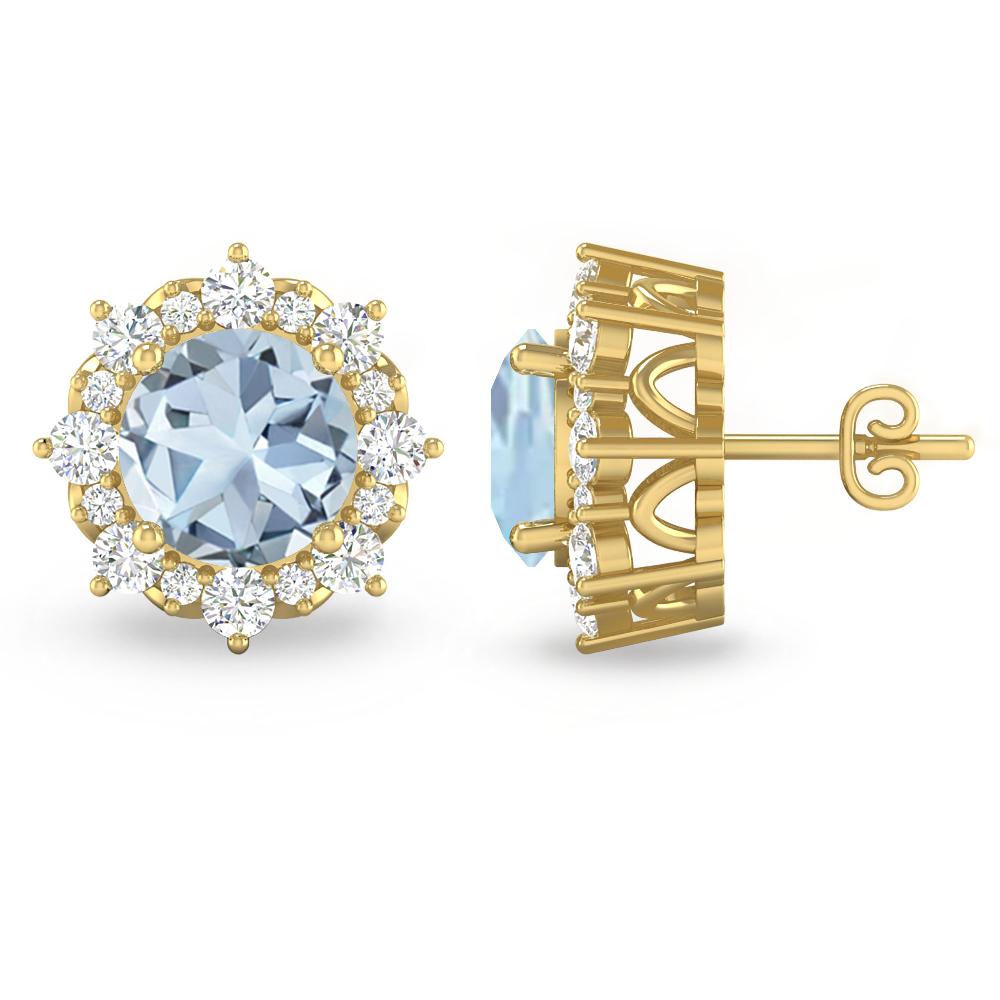 Yellow Gold - Aquamarine