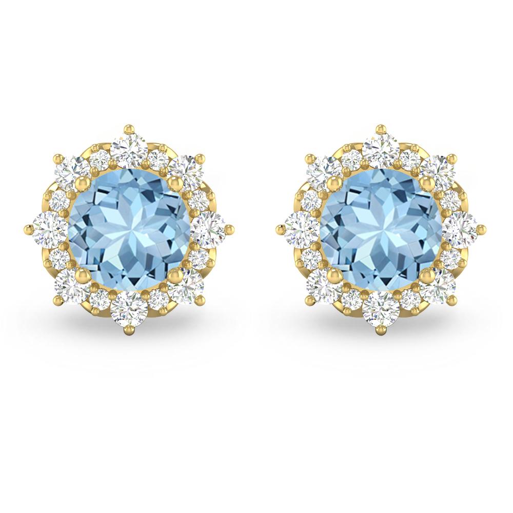 Yellow Gold - Aquamarine