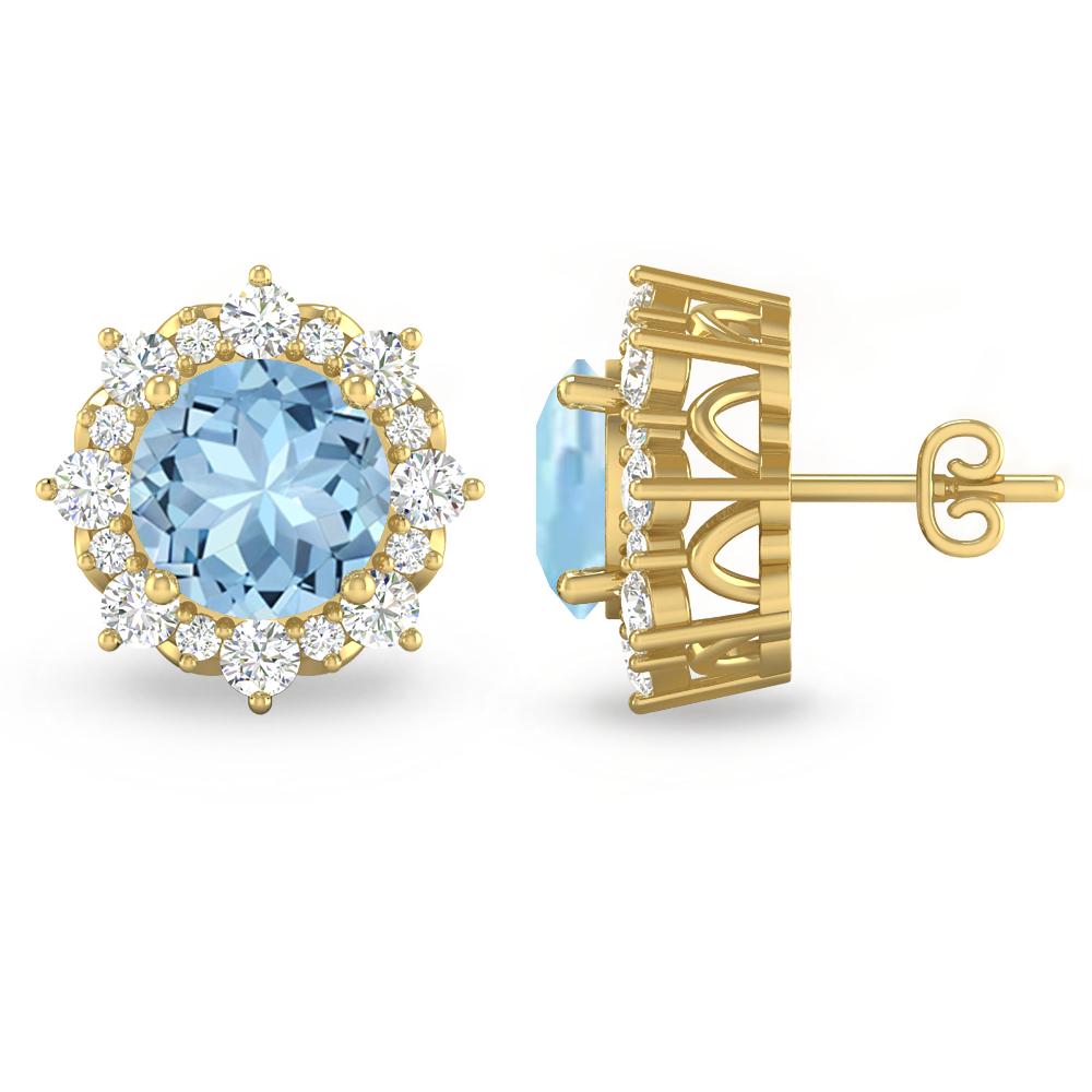 Yellow Gold - Aquamarine