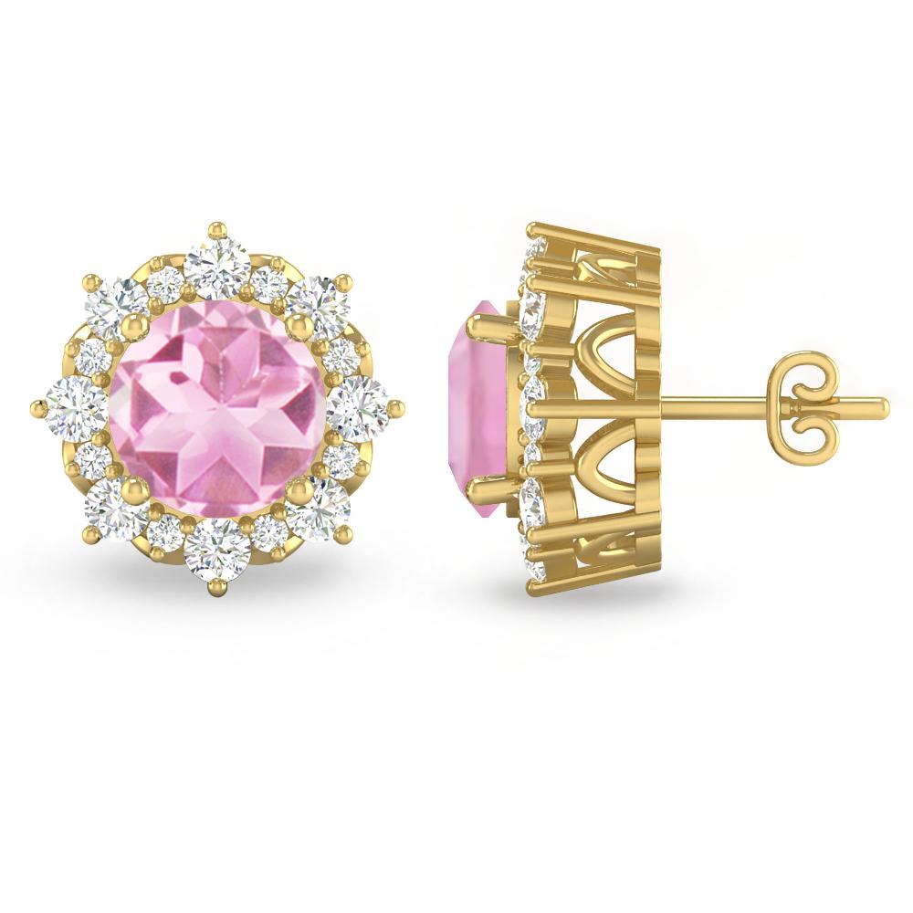 Yellow Gold - Pink Tourmaline