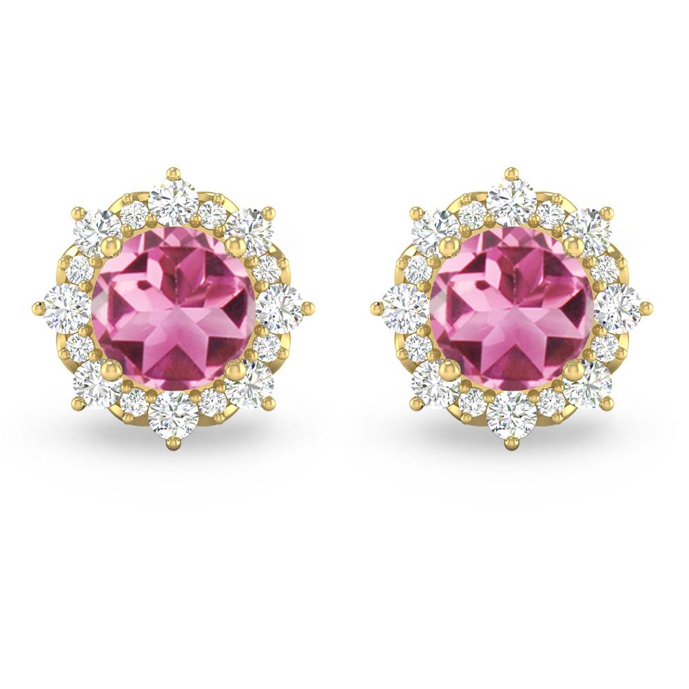 Yellow Gold - Pink Tourmaline