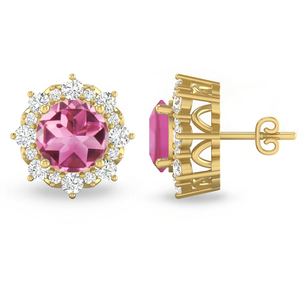 Yellow Gold - Pink Tourmaline