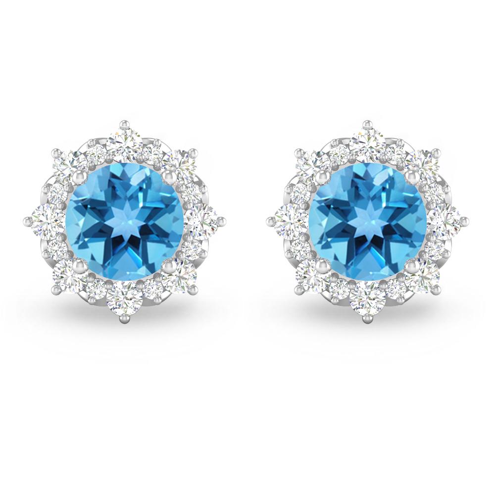 White Gold - Blue Topaz