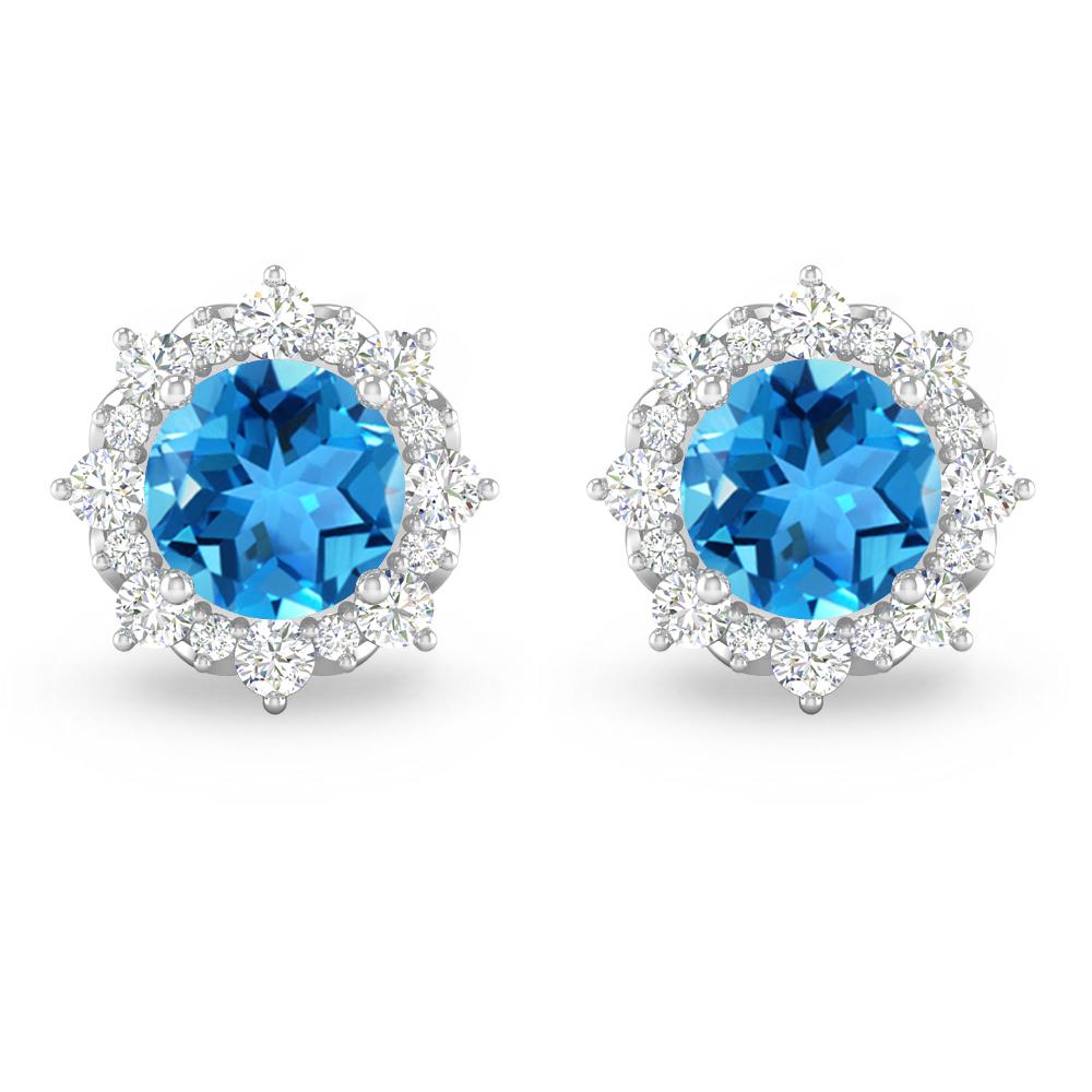 White Gold - Blue Topaz