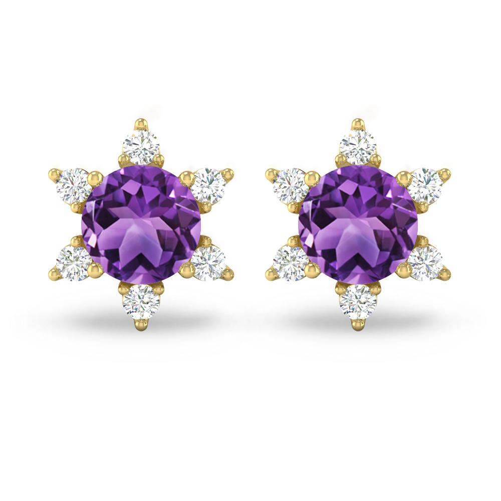 Yellow Gold - Amethyst