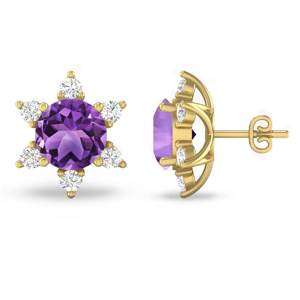 Yellow Gold - Amethyst