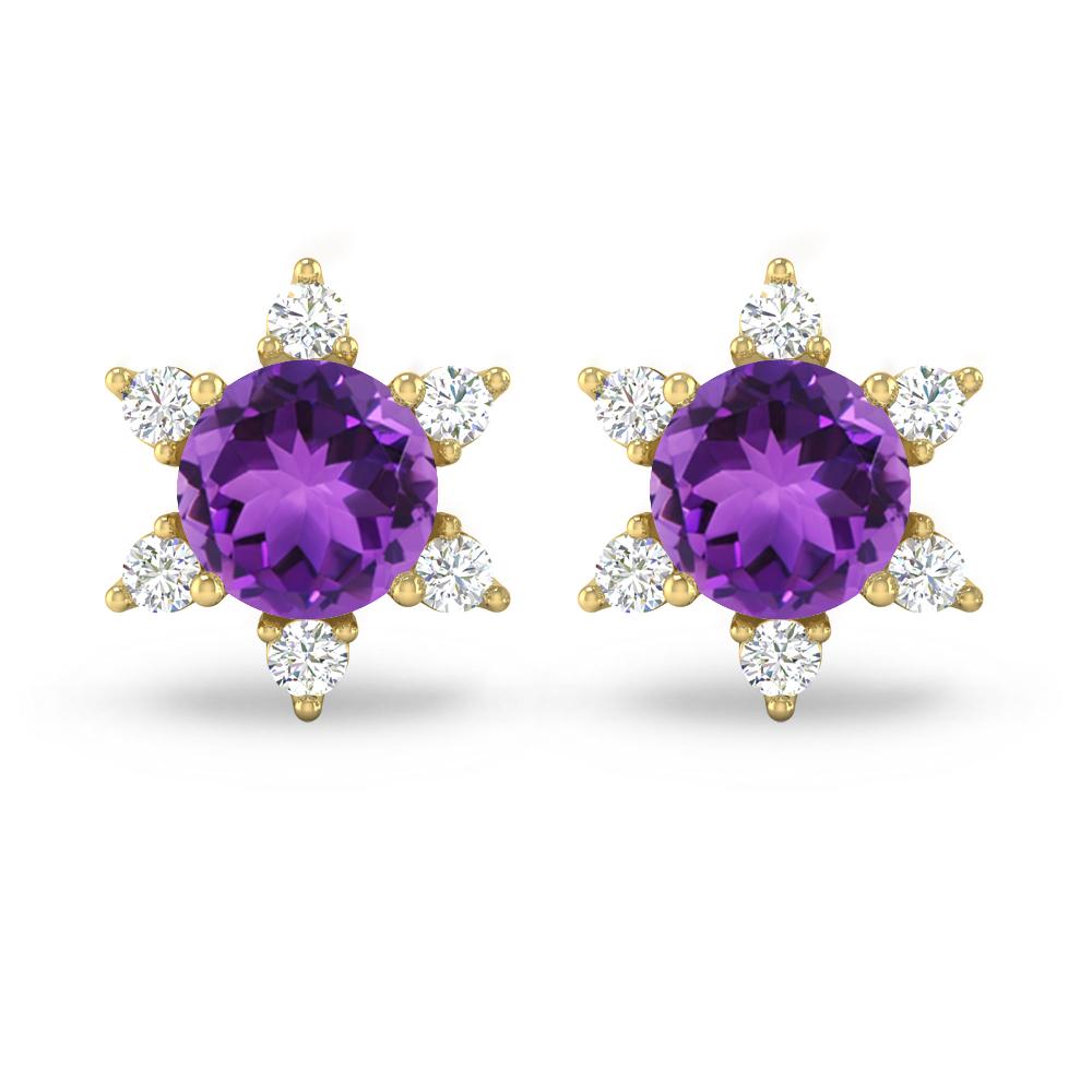 Yellow Gold - Amethyst