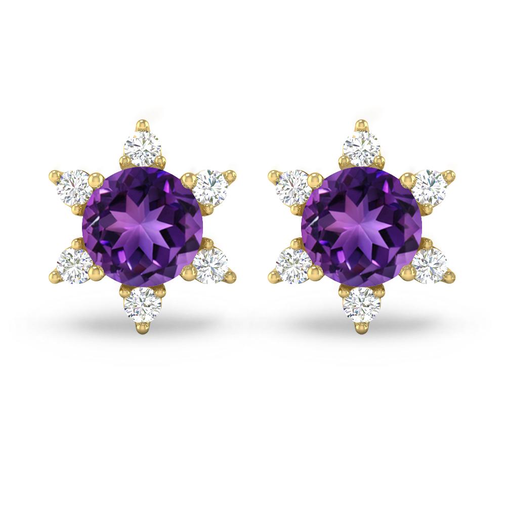 Yellow Gold - Amethyst