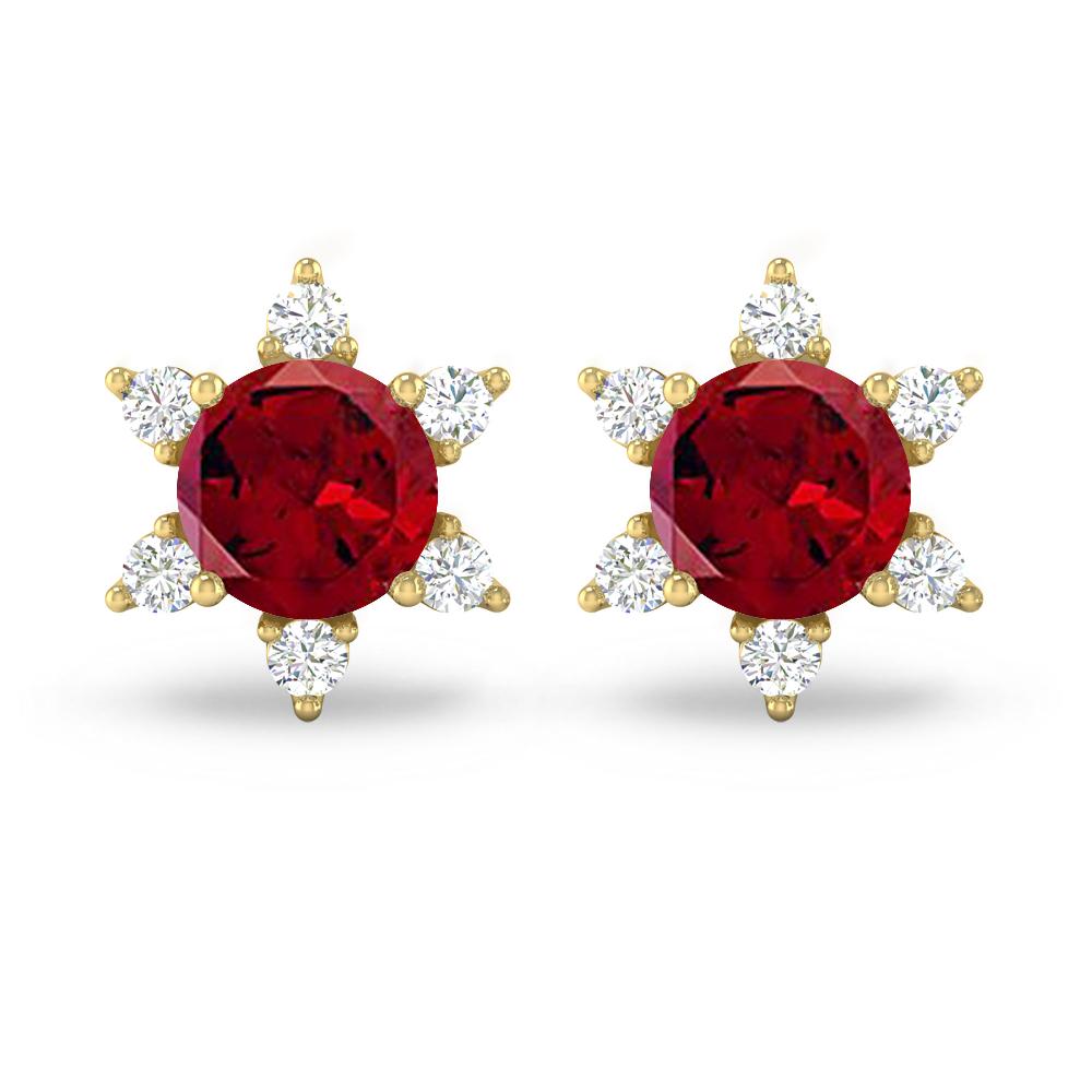 Yellow Gold - Garnet