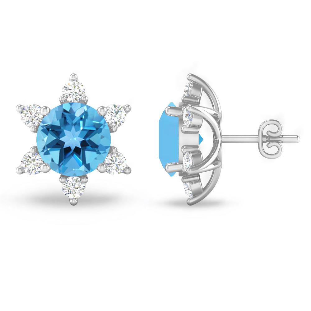 White Gold - Blue Topaz