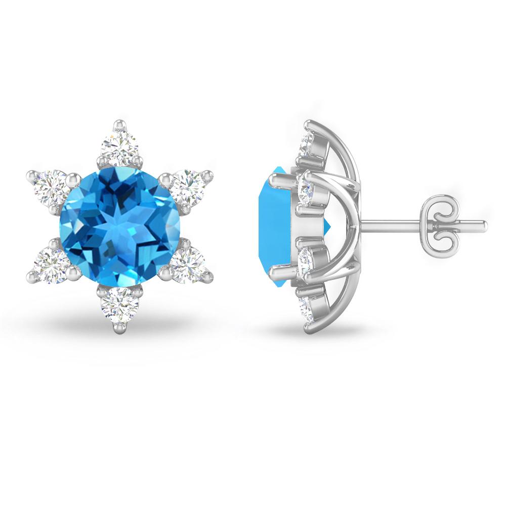 White Gold - Blue Topaz