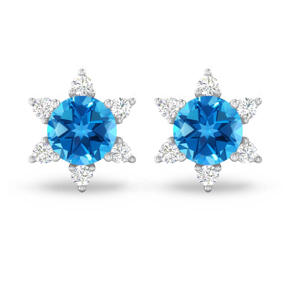 White Gold - Blue Topaz