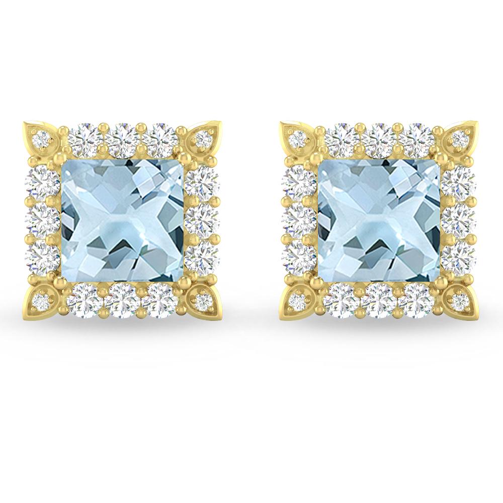 Yellow Gold - Aquamarine