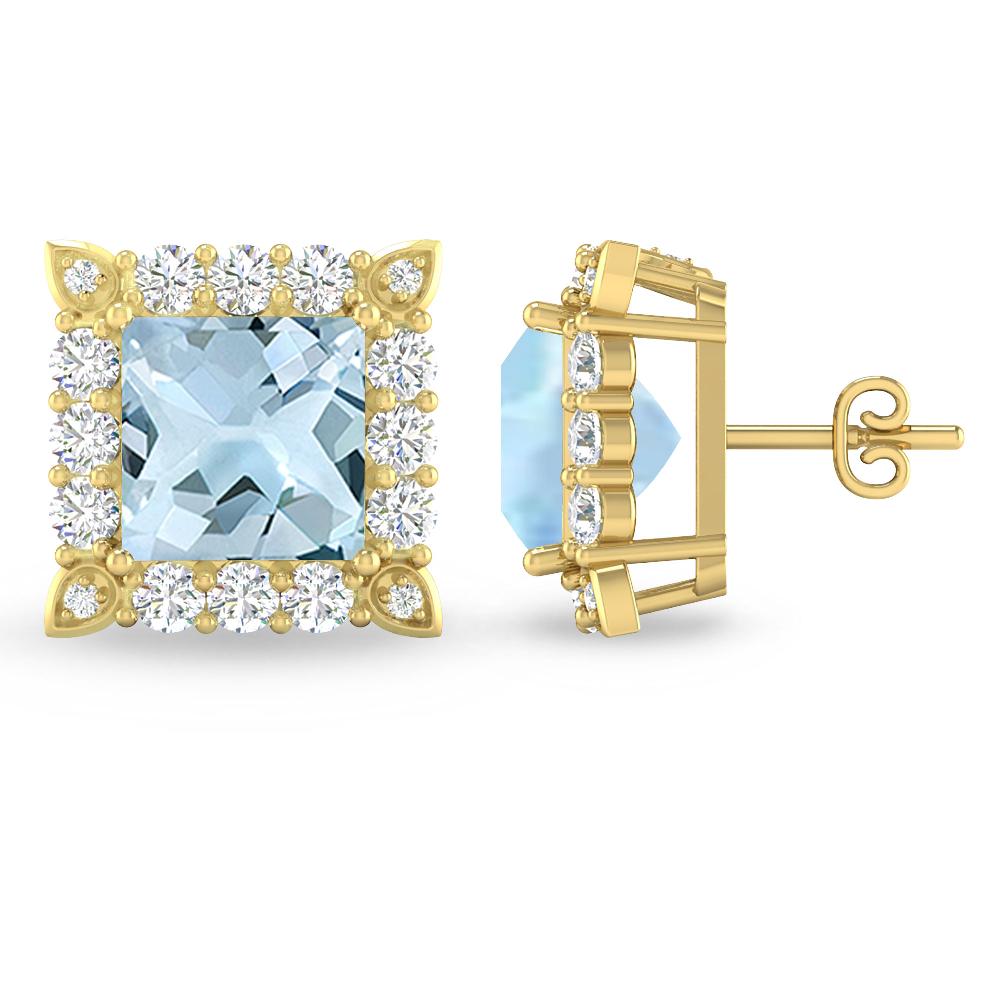 Yellow Gold - Aquamarine