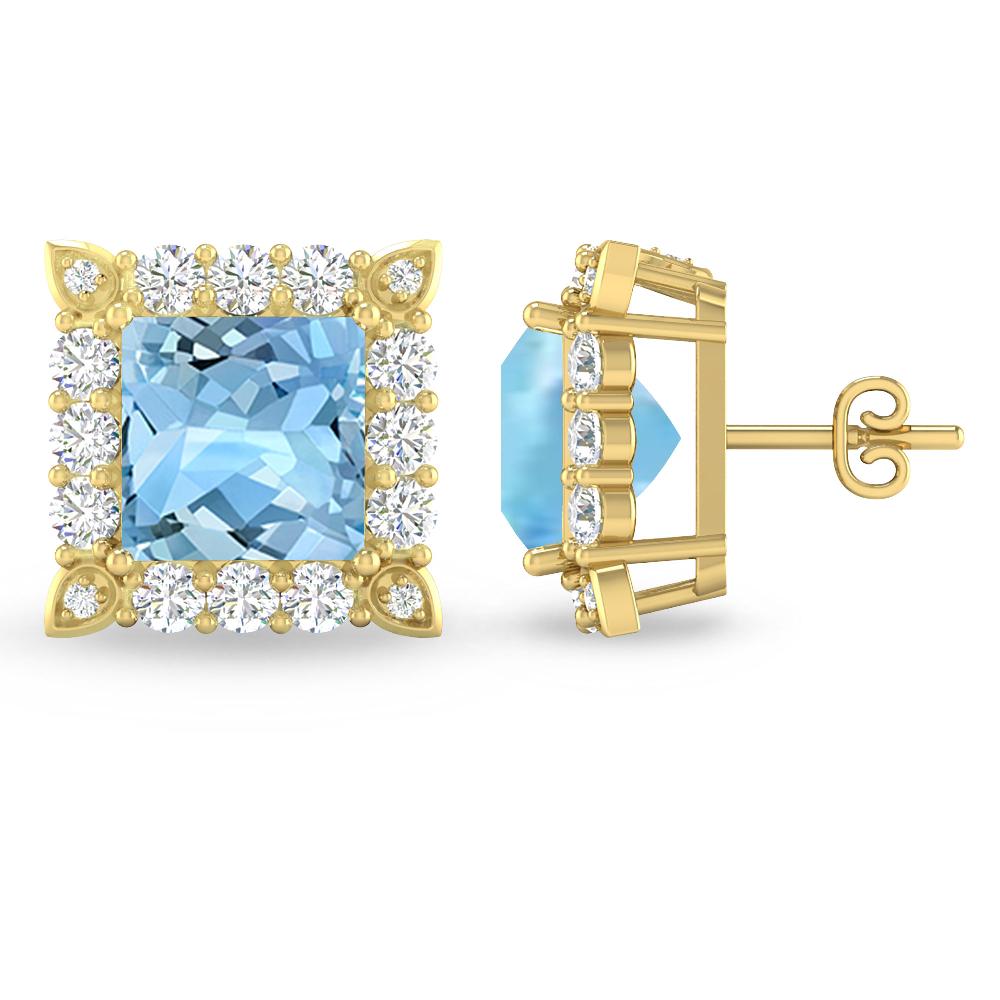 Yellow Gold - Aquamarine