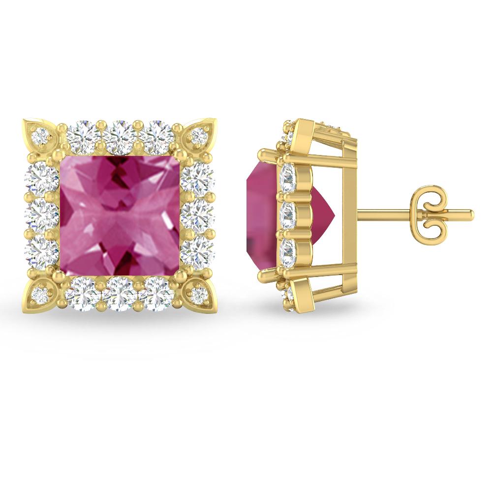 Yellow Gold - Pink Tourmaline