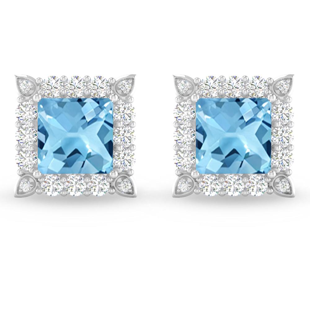 White Gold - Blue Topaz