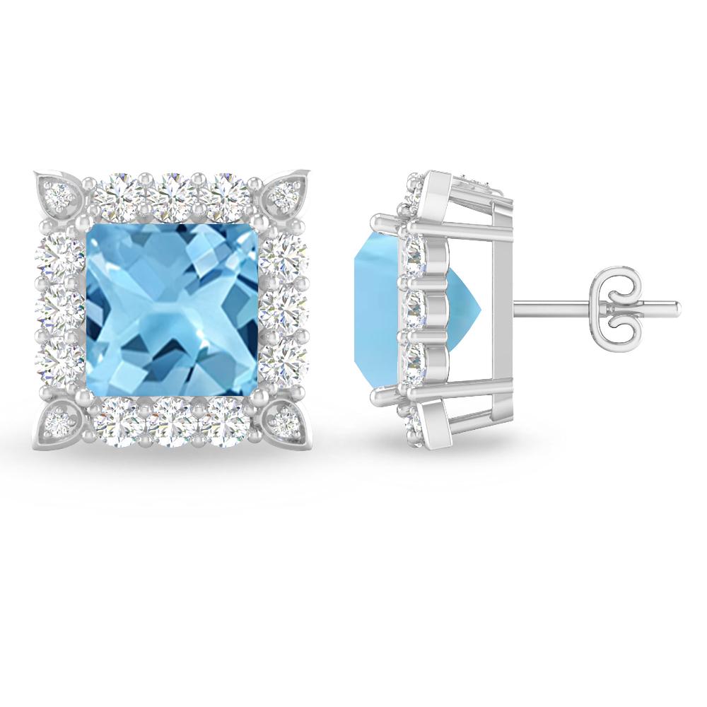 White Gold - Blue Topaz